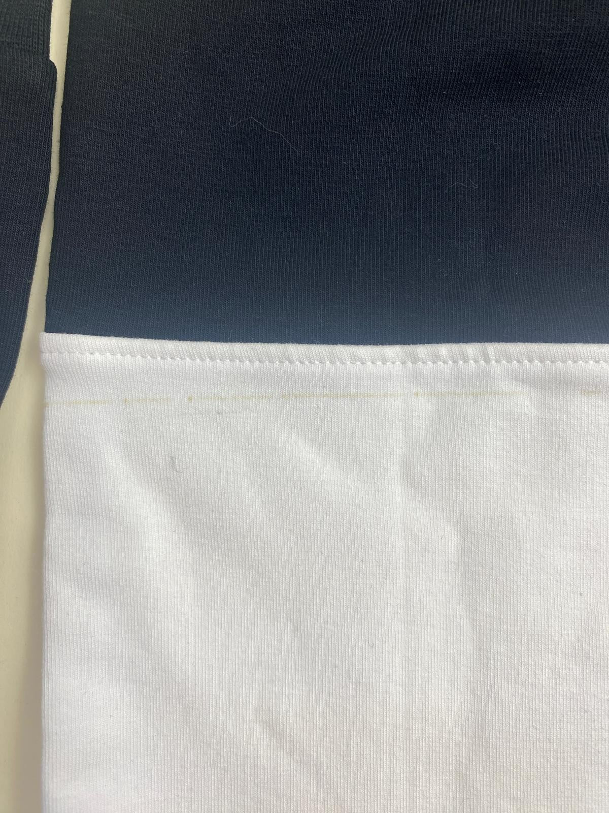 Tuta sportiva Cotton Belt bicolore con stampa