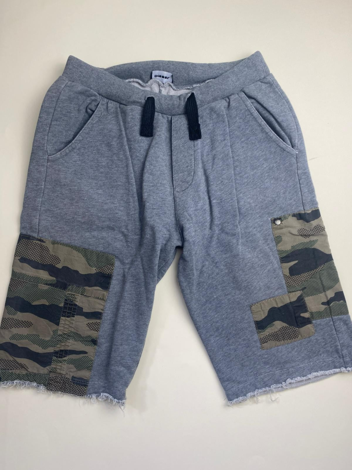 Pantaloncini in Felpa Diesel con Patch Camouflage