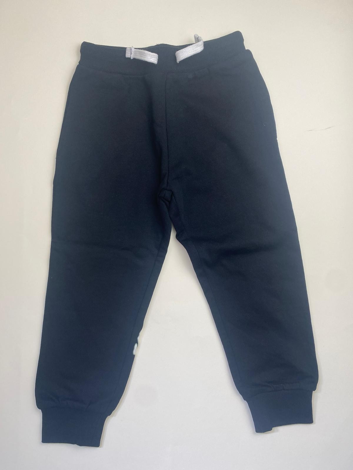Pantaloni in felpa neri con coulisse