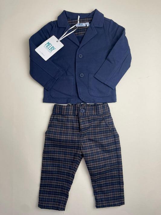 Completo Blazer e Pantaloni a Quadri per Bambino Melby