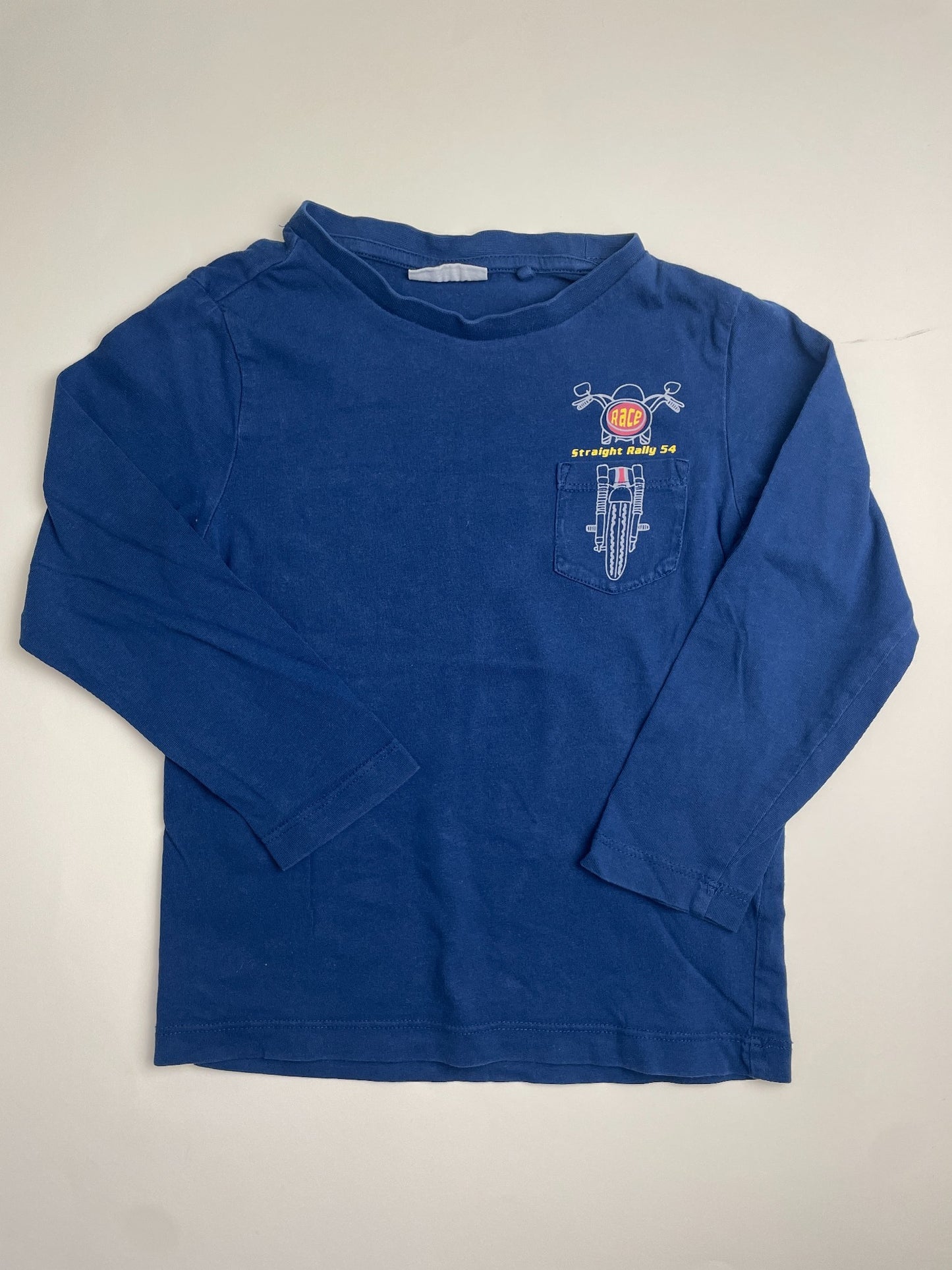 Maglietta a maniche lunghe blu per bambino