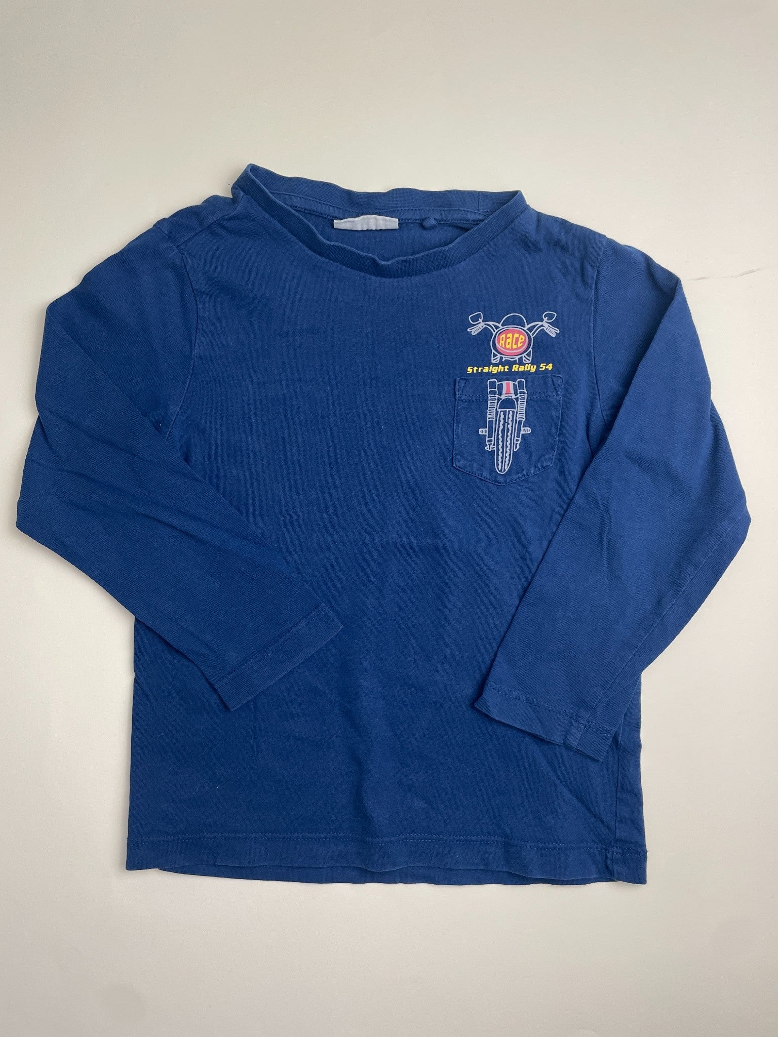 Maglietta a maniche lunghe blu per bambino