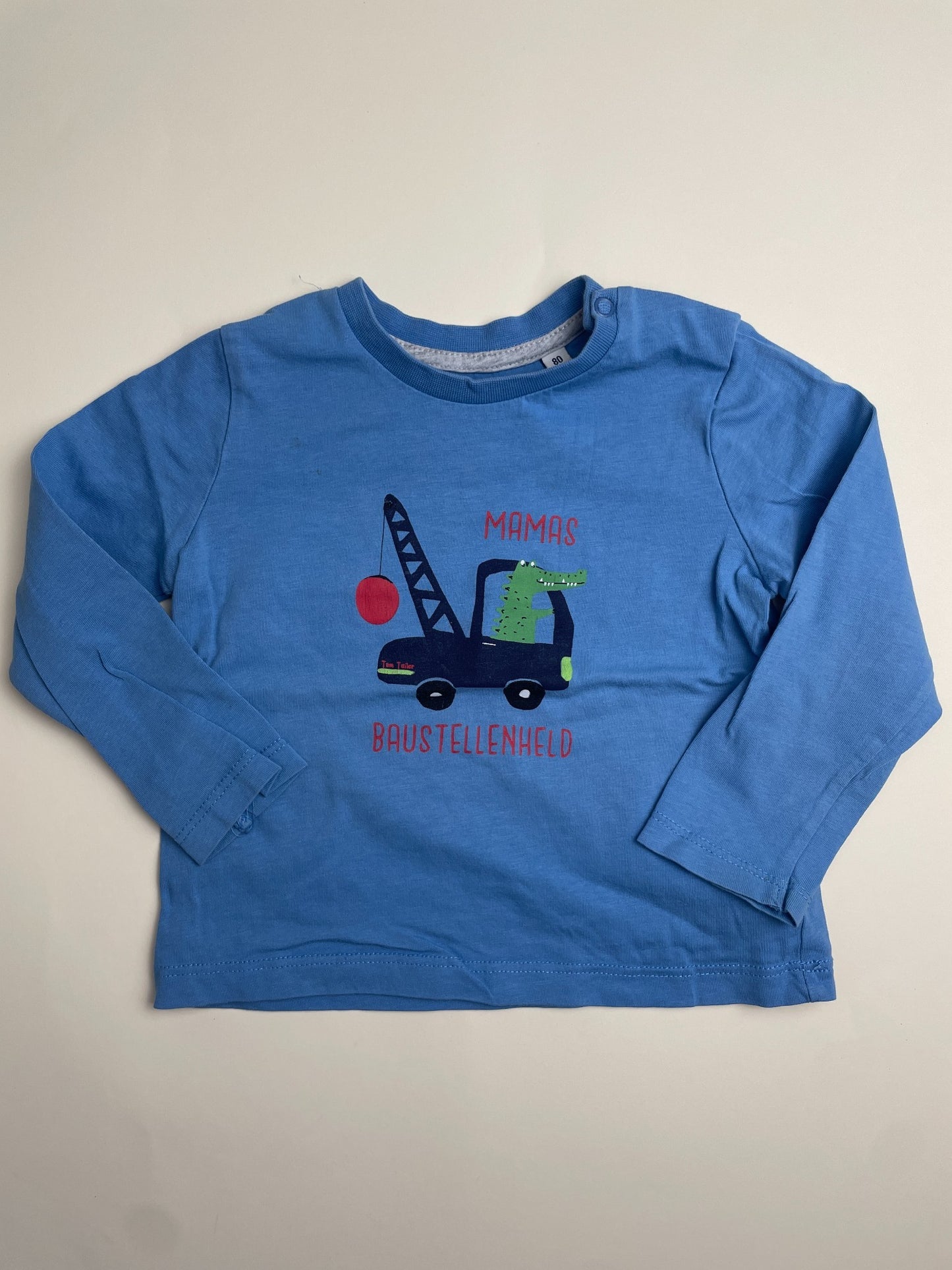Maglietta a maniche lunghe blu per bambino