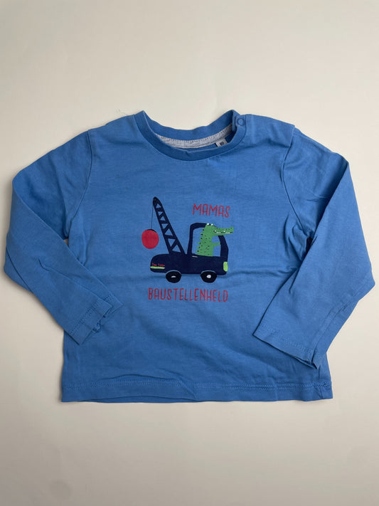 Maglietta a maniche lunghe blu per bambino