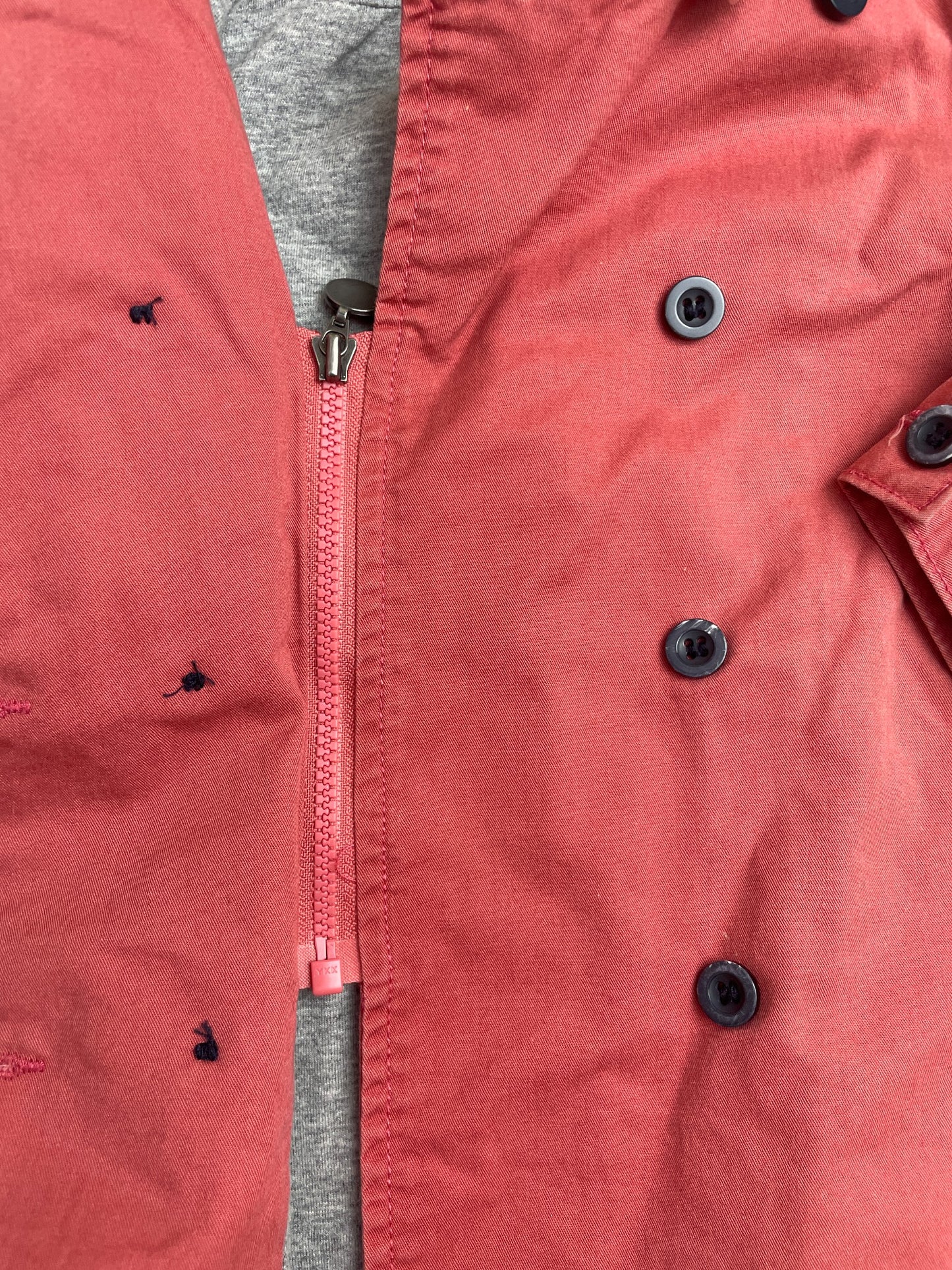 Trench Bambina Rosso Mattone
