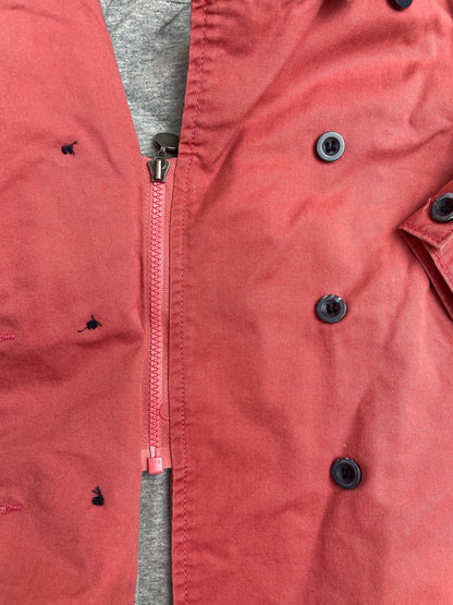 Trench Bambina Rosso Mattone