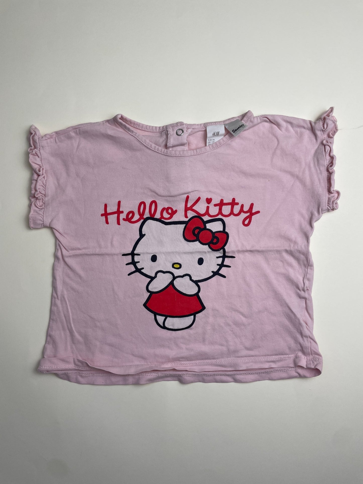 Maglietta rosa Hello Kitty per bambina