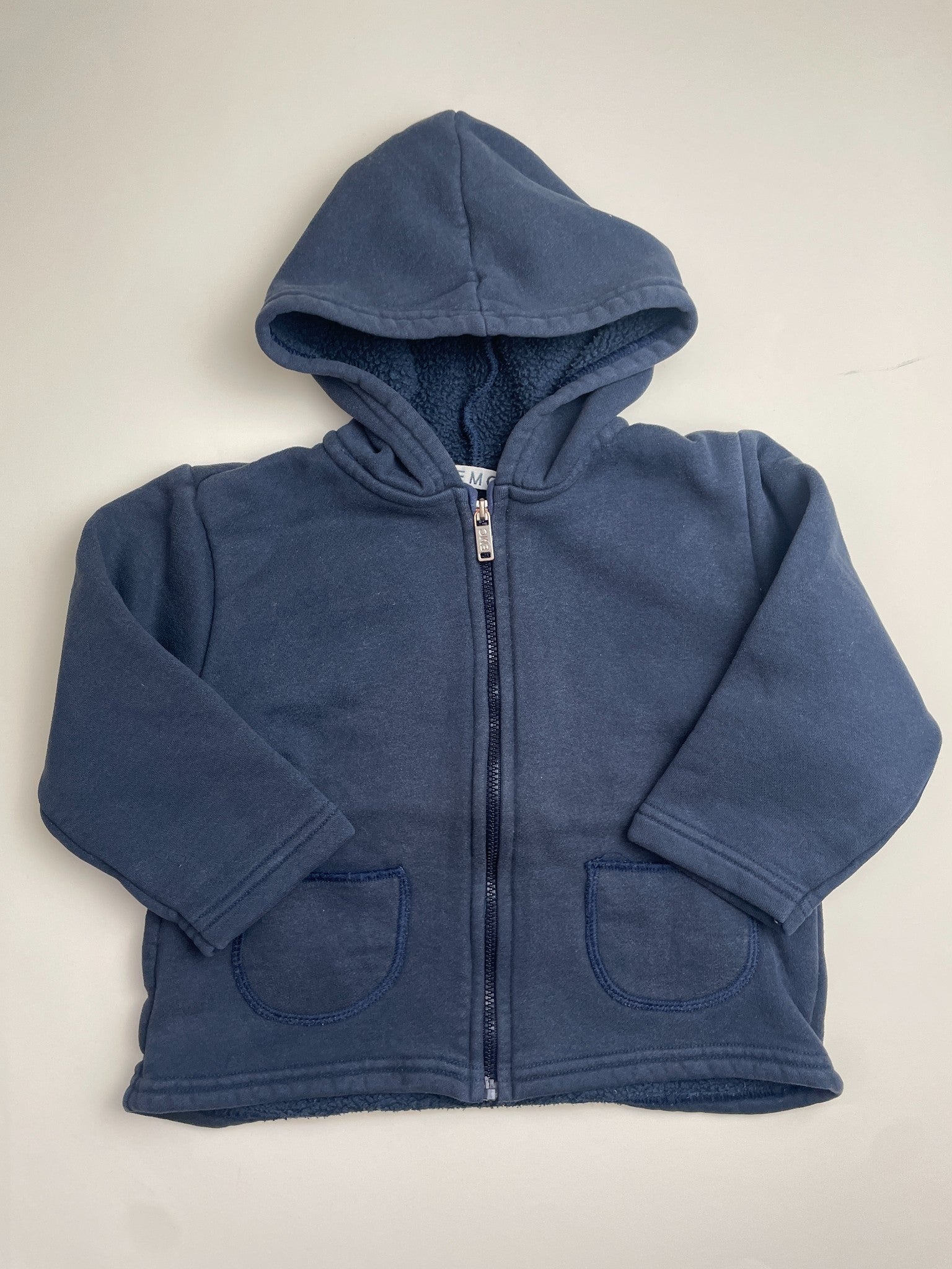 Felpa con cappuccio e zip per bambino