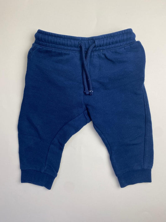 Pantaloni in felpa blu navy per neonato