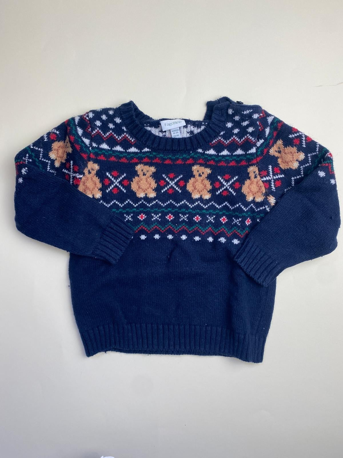 Maglione per bambini con fantasia natalizia