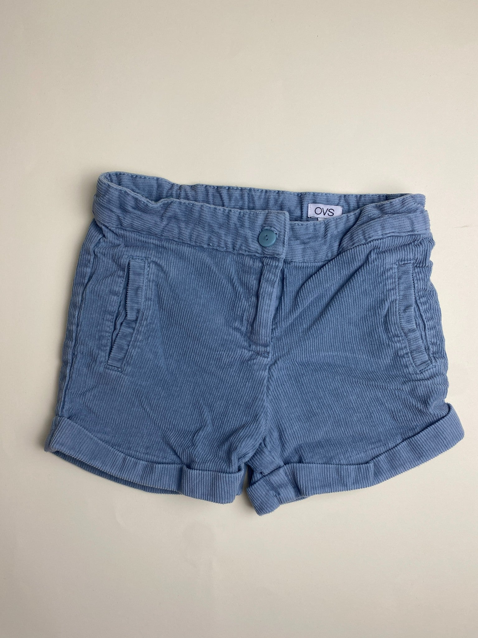 Shorts in velluto a coste 
