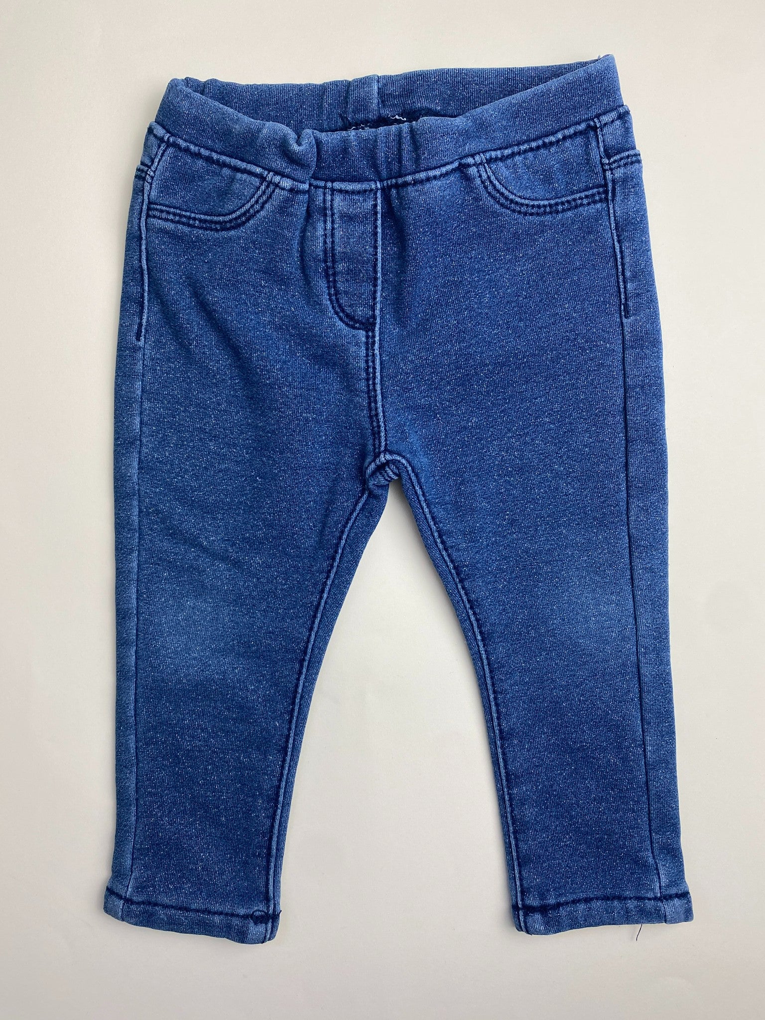 Jeggings Bambino Blu Effetto Jeans