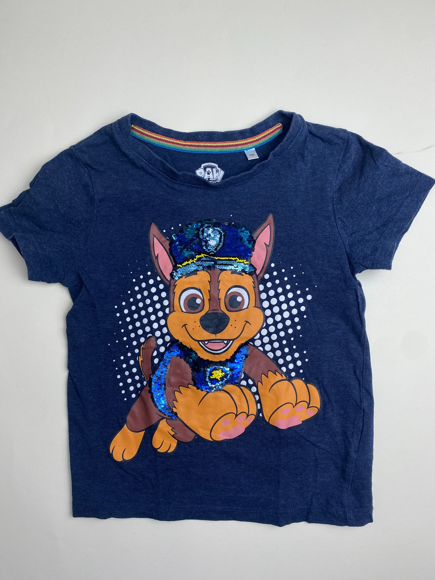 Maglietta Paw Patrol Chase Paillettes Reversibili