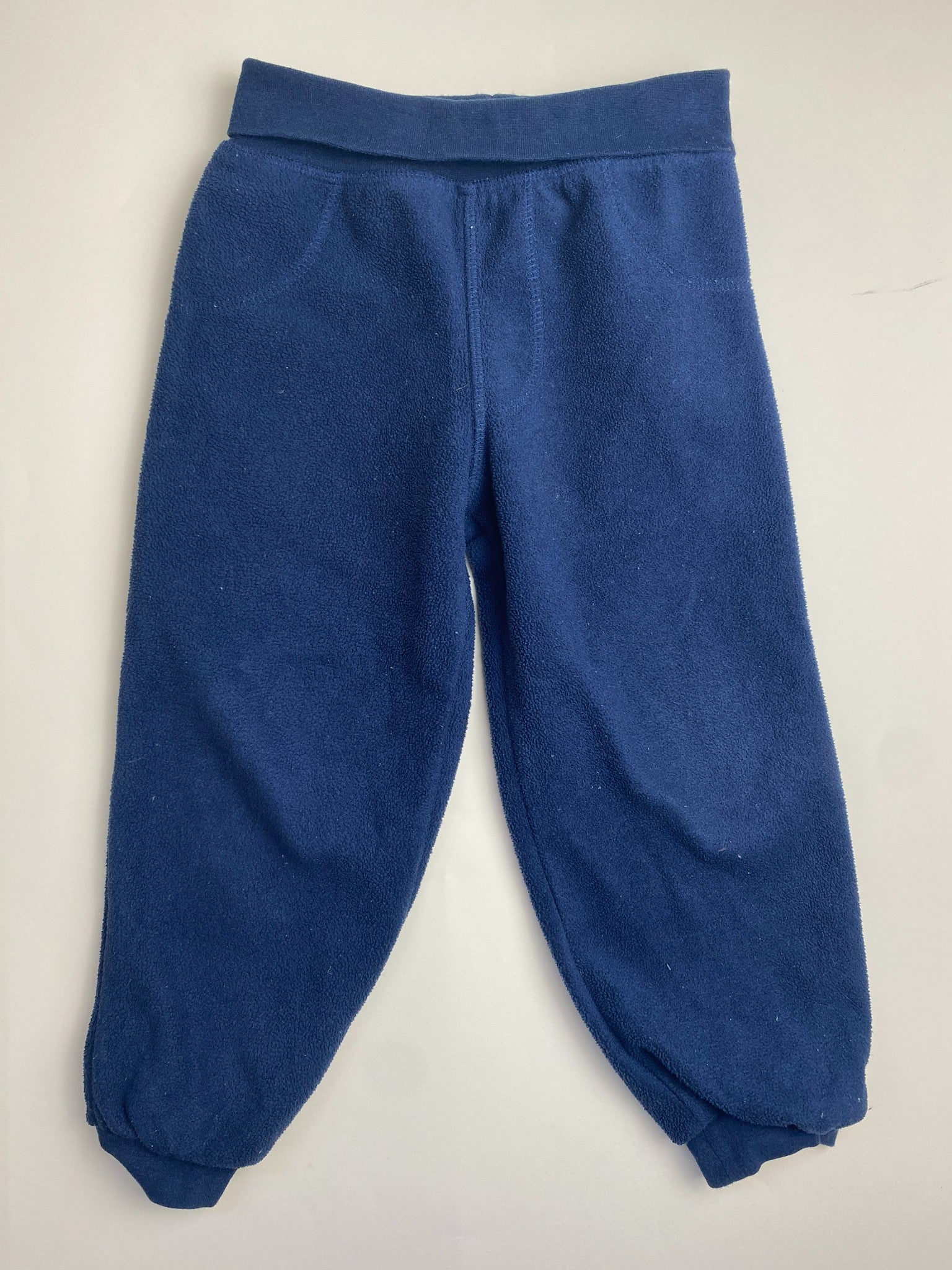 Pantaloni in pile blu scuro