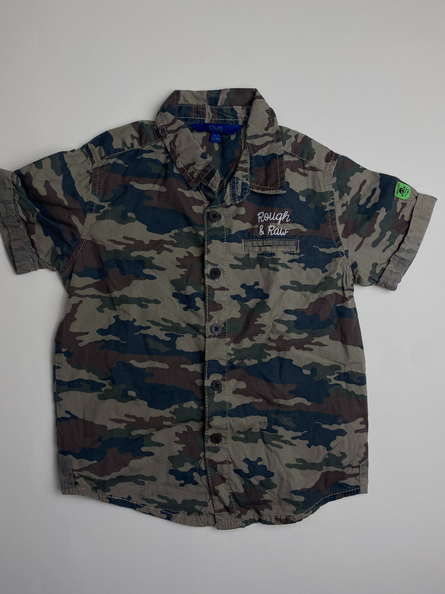 Camicia a maniche corte mimetica per bambino