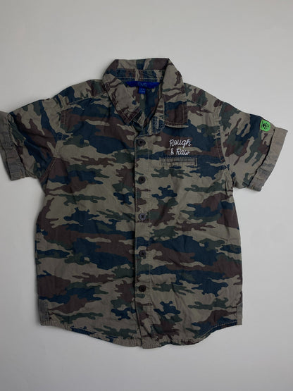Camicia a maniche corte mimetica per bambino