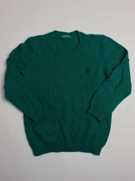 Maglione girocollo verde 