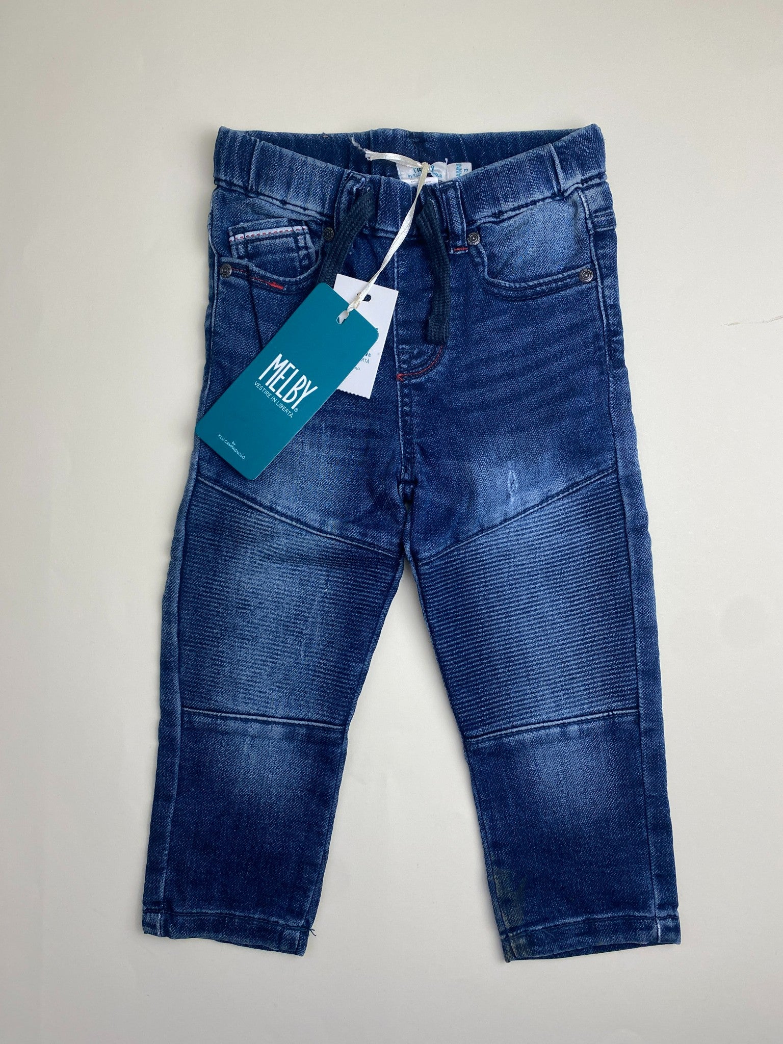 Jeans Biker Bambino Blu Denim - difetto