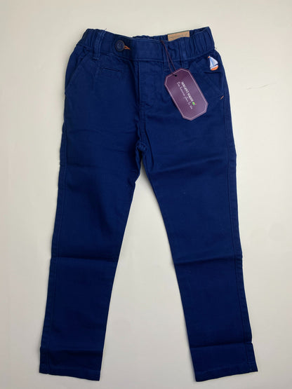 Pantaloni Bambino Blu Navy con Dettaglio Barca a Vela