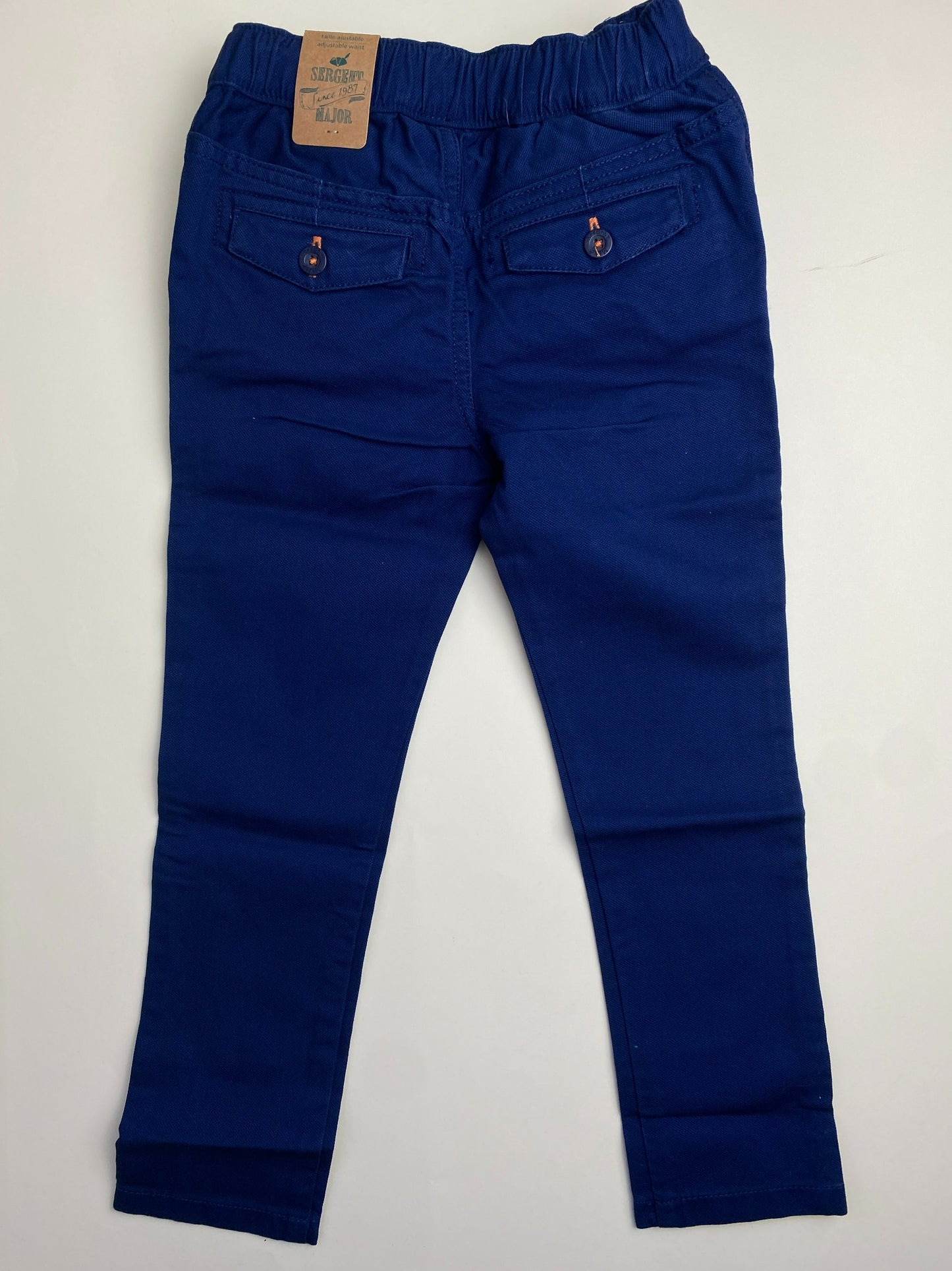 Pantaloni Bambino Blu Navy con Dettaglio Barca a Vela