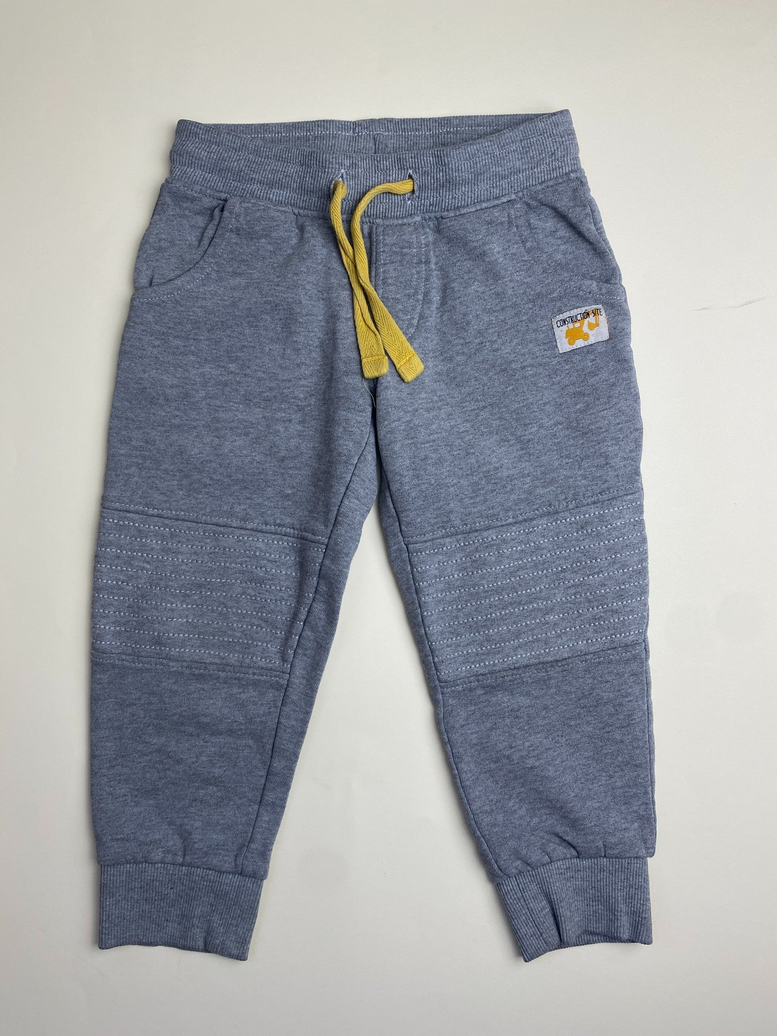 Pantaloni in felpa Grigia con Coulisse Gialla