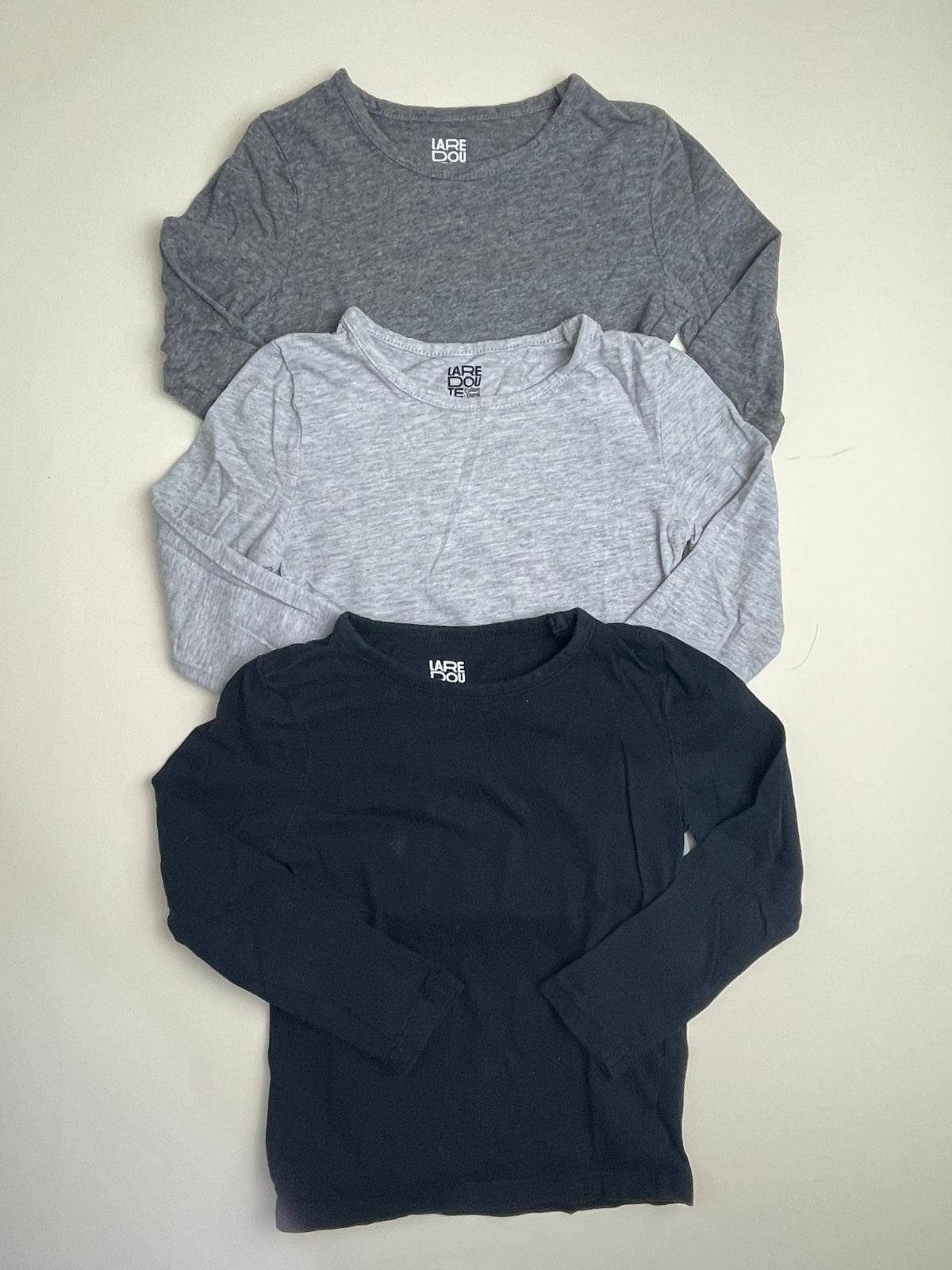Set 3 T-shirt Maniche Lunghe Basic