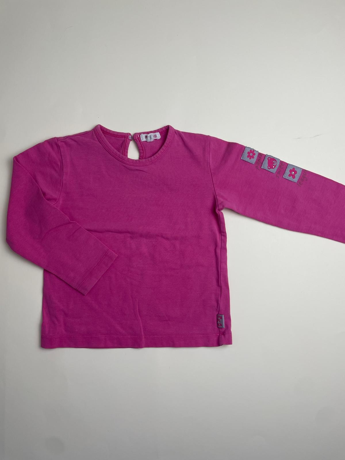 Maglietta a maniche lunghe fucsia 
