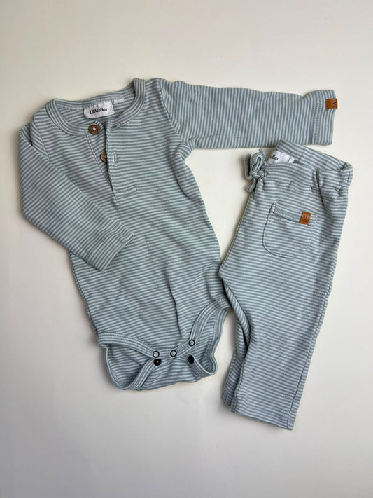 Set Body e Pantaloni a Righe per Neonato
