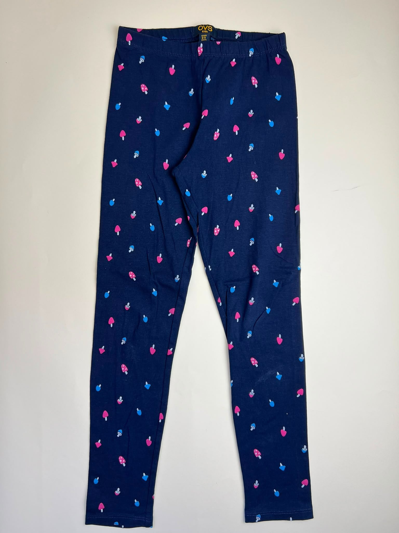 Leggings bambina con stampa funghi