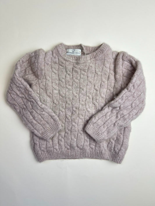 Maglione bambino in maglia a trecce