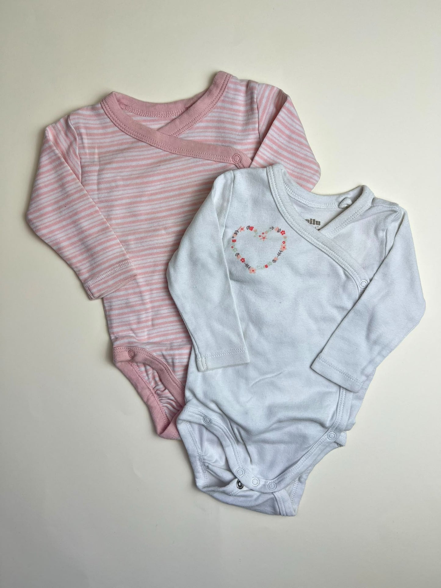 Set 2 Body Neonata Manica Lunga