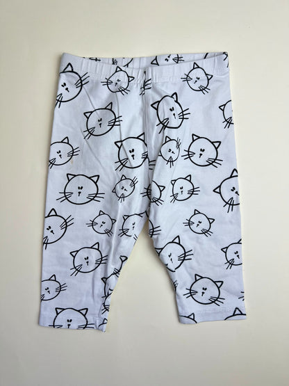Leggings per bambina con stampa gatti