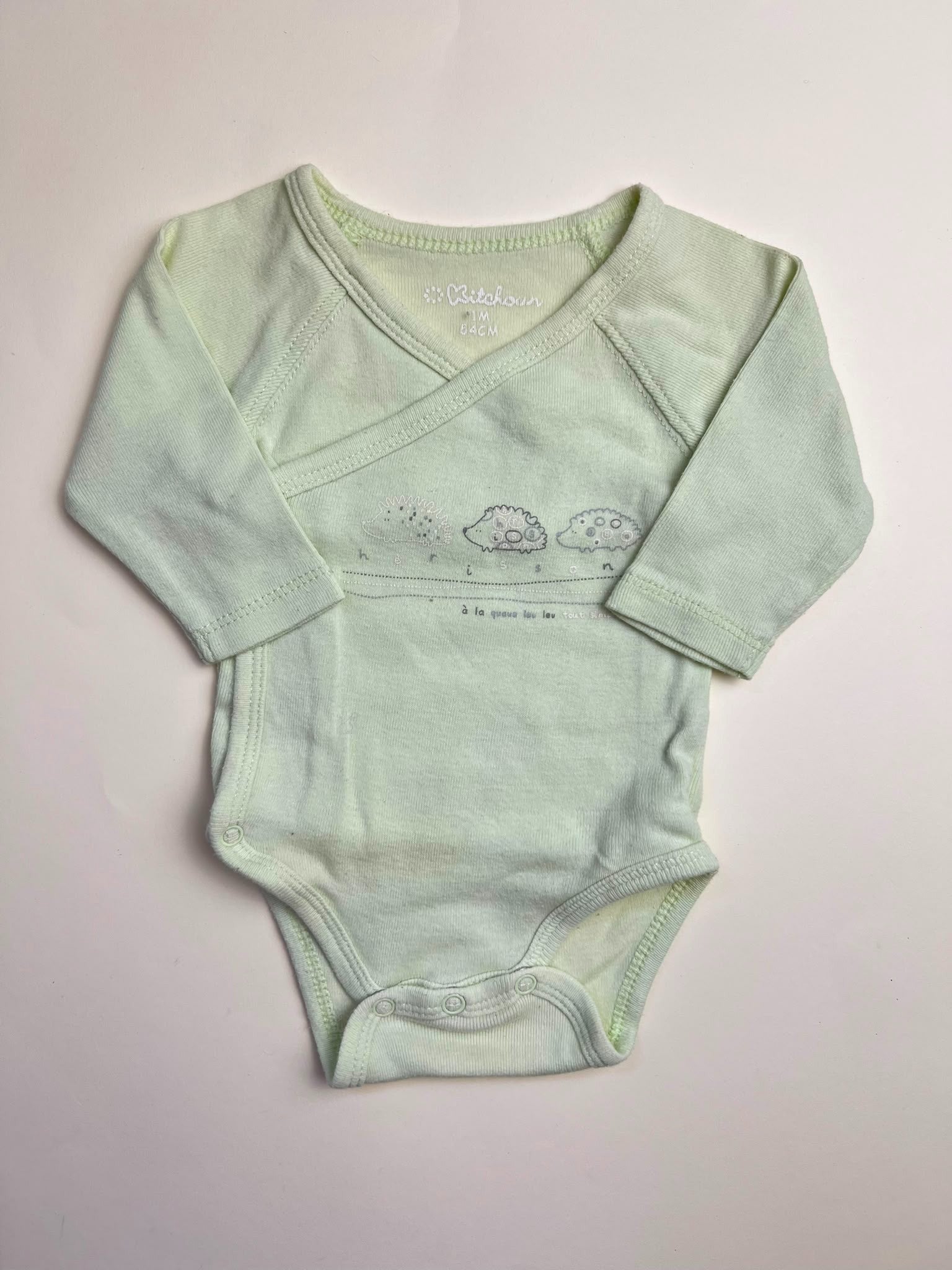 Body neonato maniche lunghe giallo