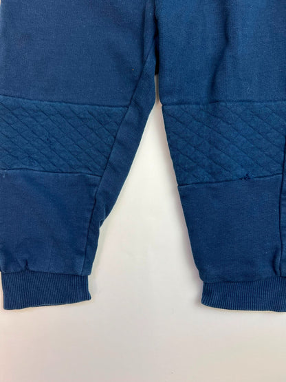 Pantaloni Tuta Bambino Blu Scuro con Dettagli Trapuntati