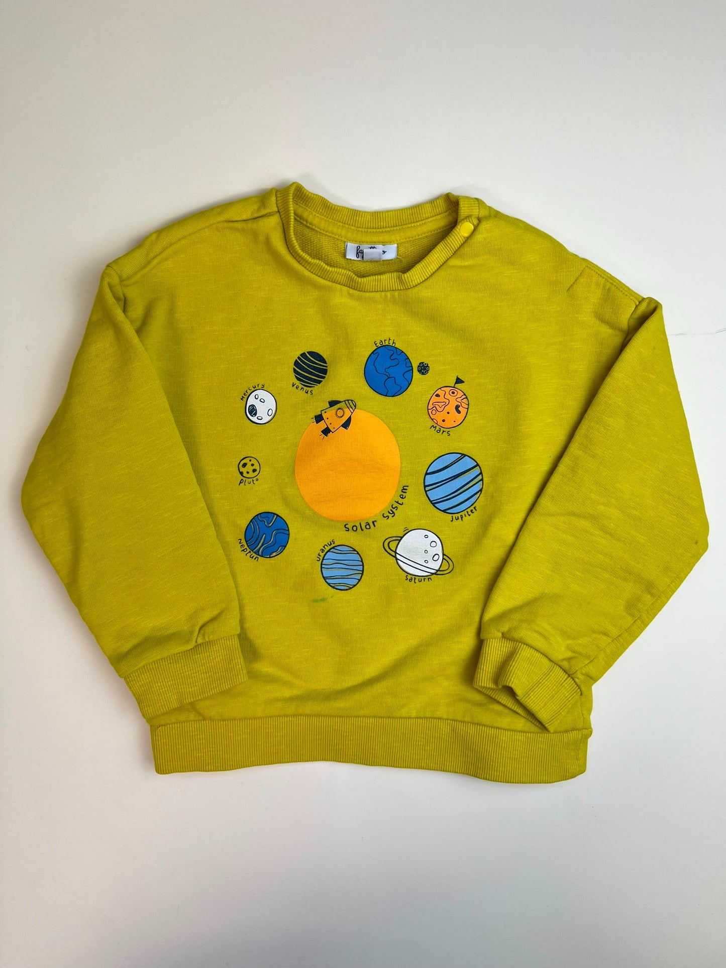 Felpa Bambino Giallo Lime 
