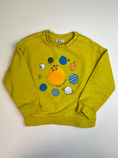 Felpa Bambino Giallo Lime 