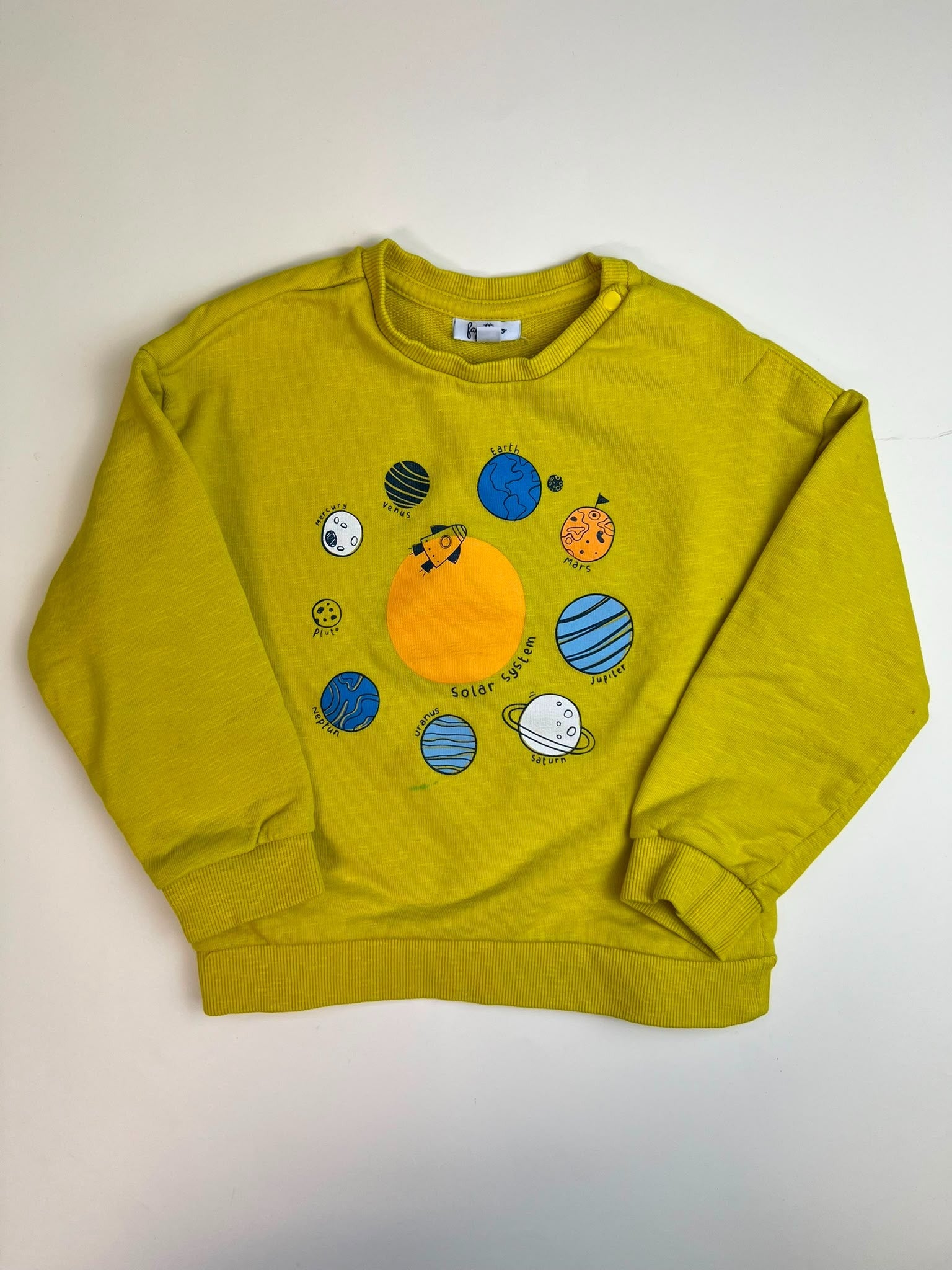 Felpa Bambino Giallo Lime 
