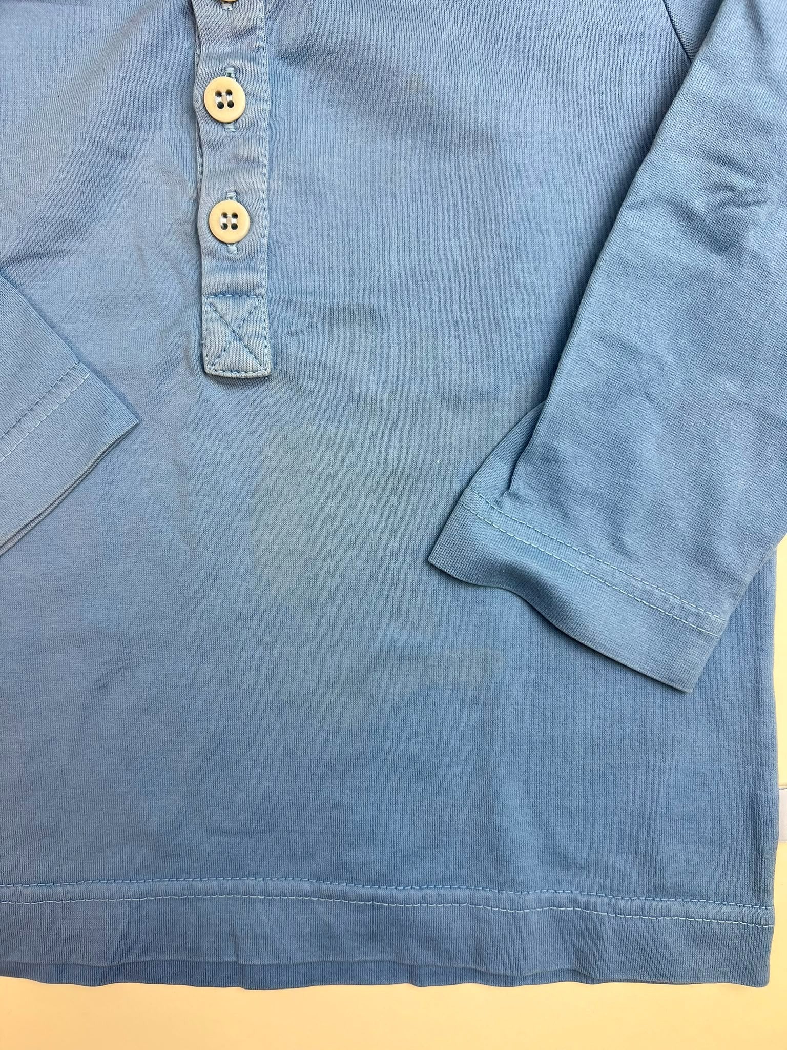 Maglia a maniche lunghe con colletto alla coreana per bambino