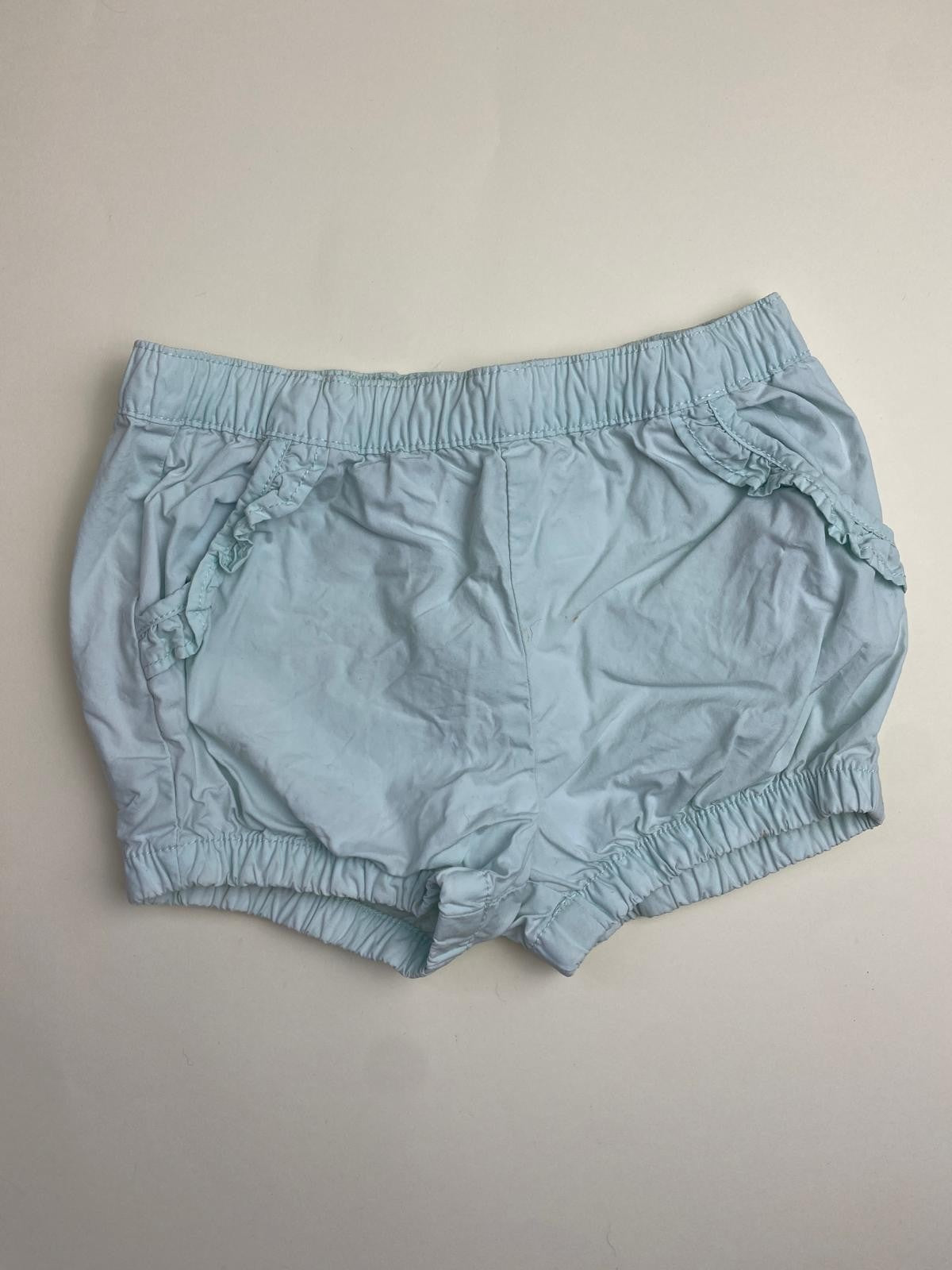 Pantaloncini Bambina Verdi con Volant