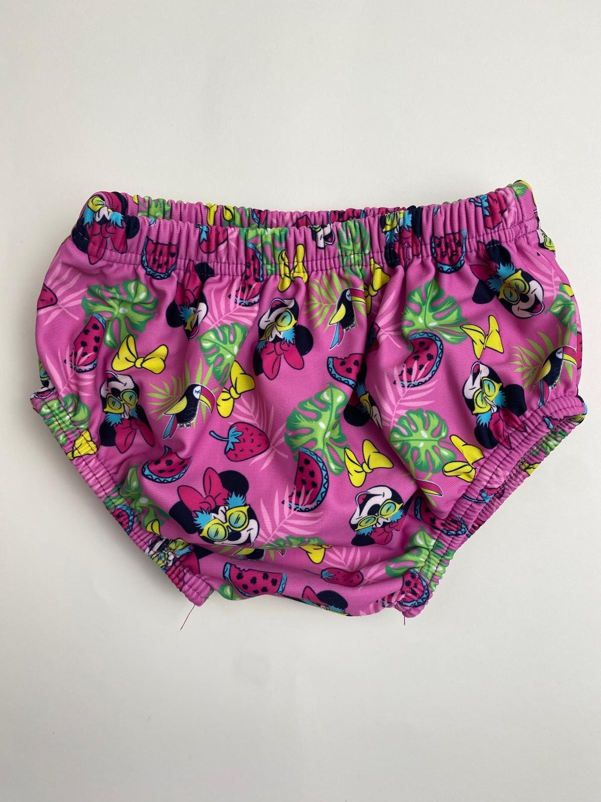 Mutandina da Bagno Bambina Minnie Tropicale Rosa
