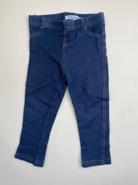 leggings stile denim scuro per bambina