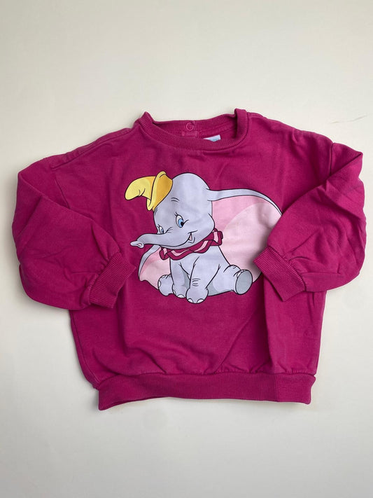 Felpa Dumbo fucsia per bambina