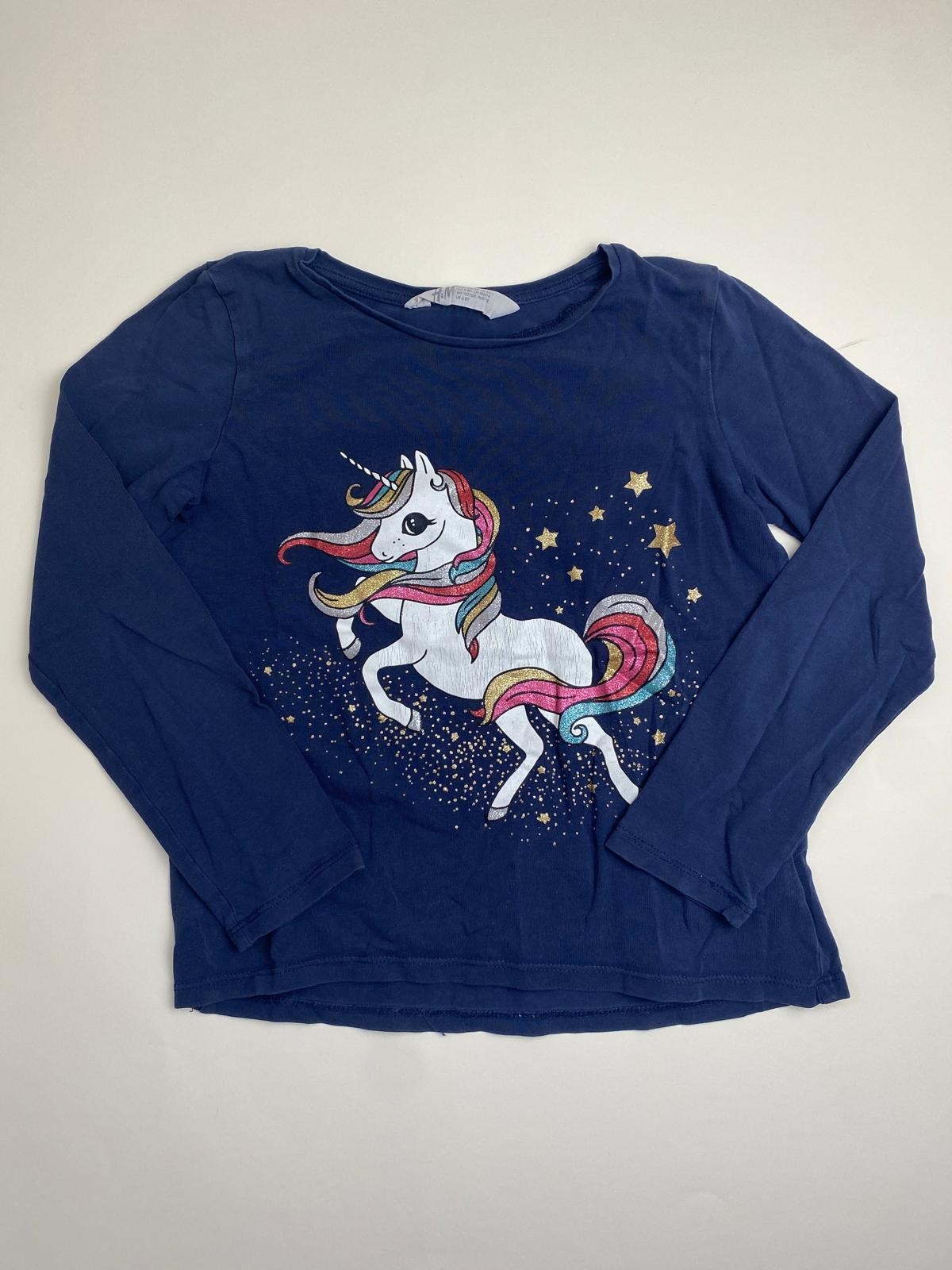 Maglietta Bambina Maniche Lunghe Unicorno