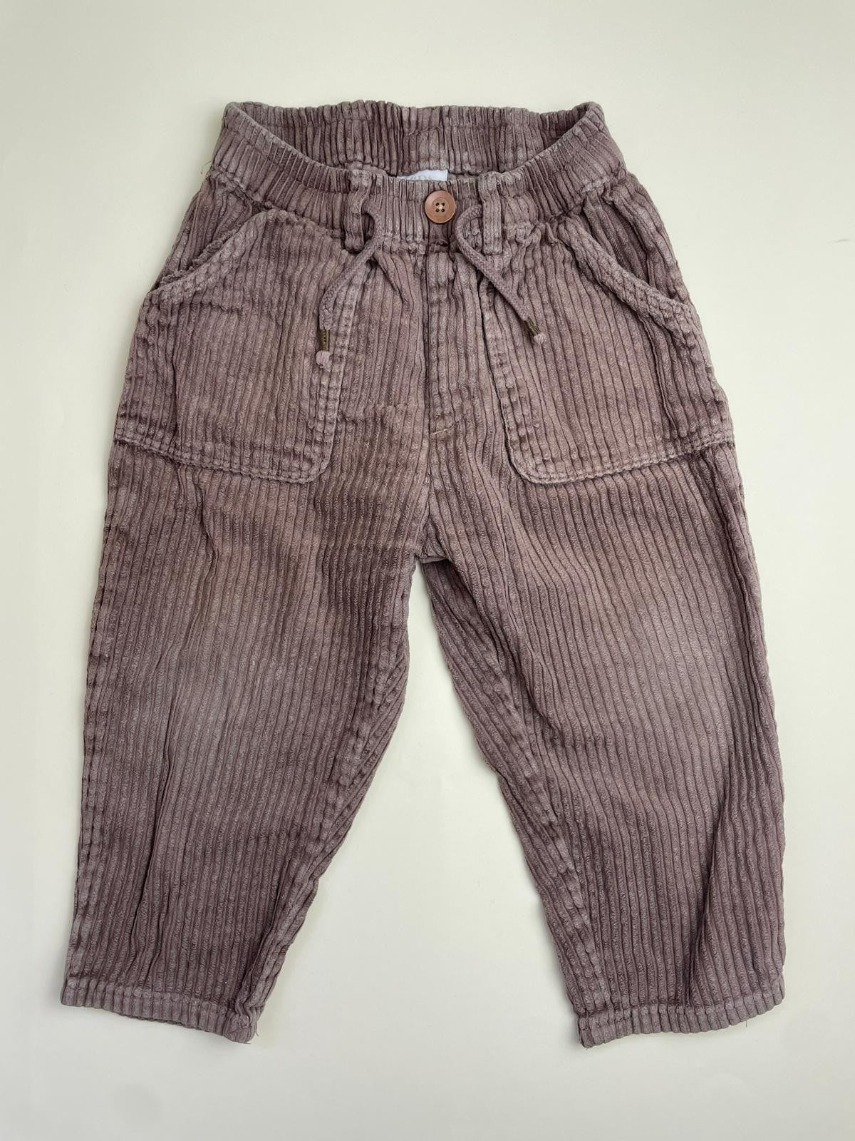 Pantaloni in velluto a costine per bambini