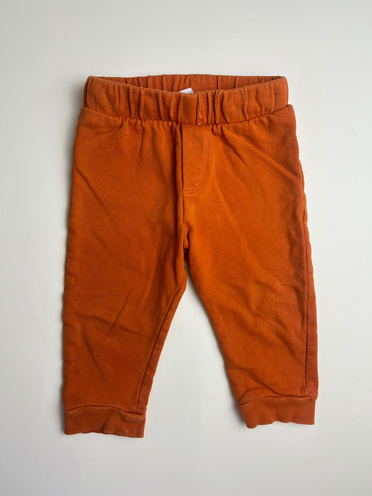 Pantaloni in felpa non garzata (leggeri) bambino arancioni