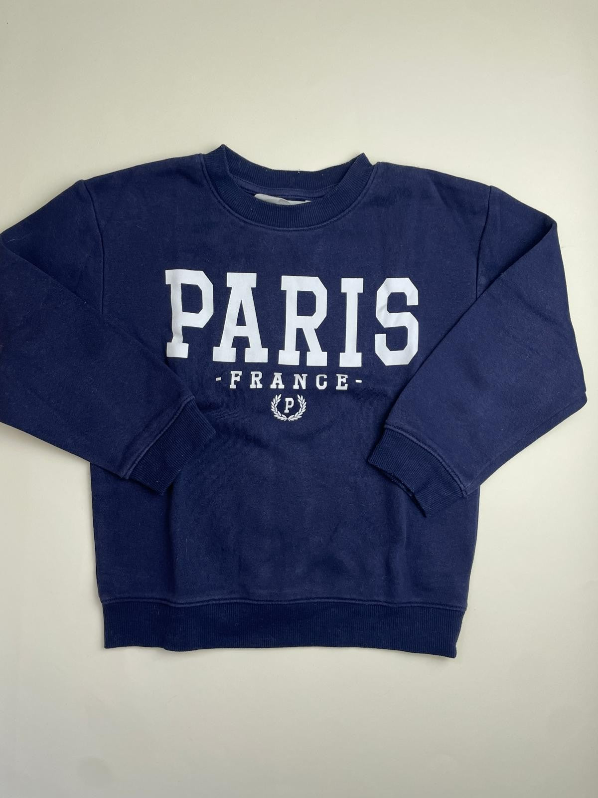 Felpa blu navy girocollo