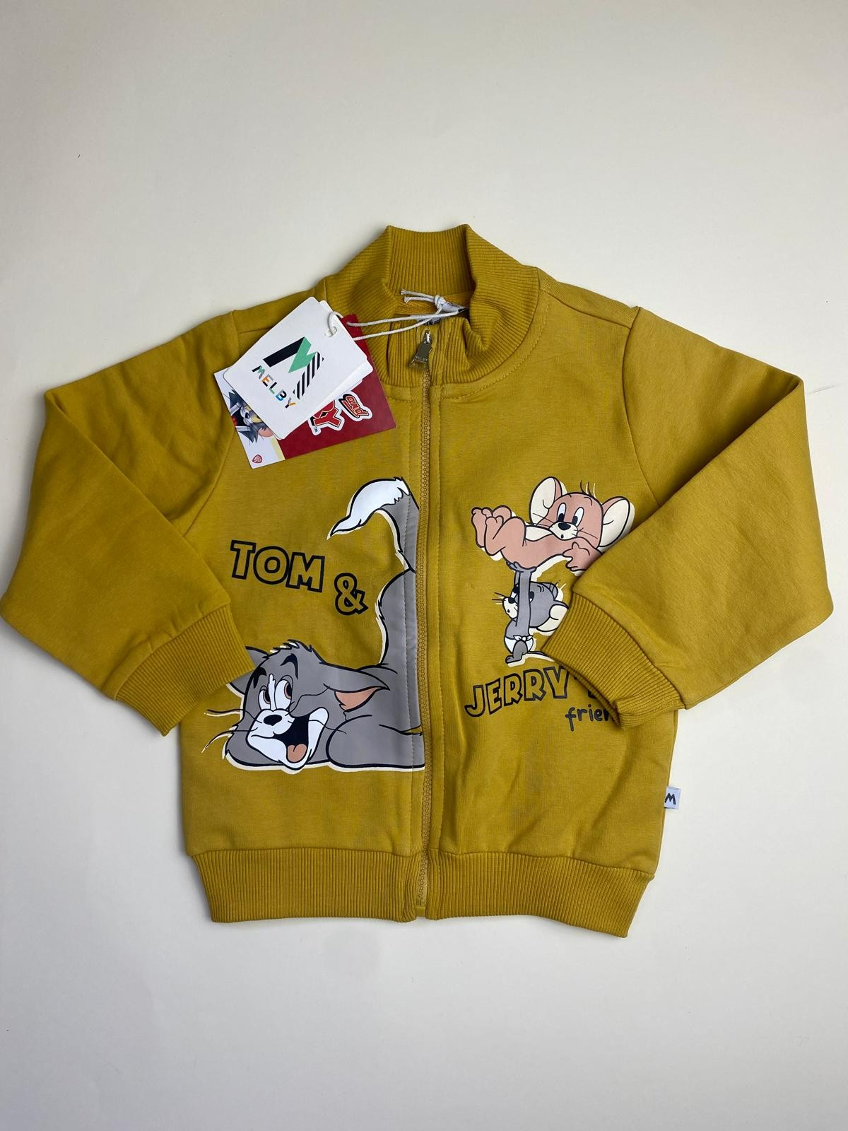 Felpa Tom & Jerry Melby Giallo Senape