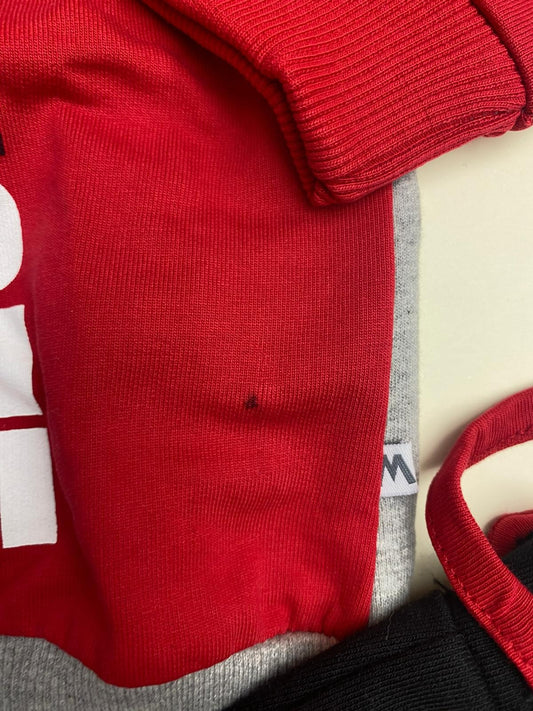 Tuta sportiva con felpa e pantaloni - difetto