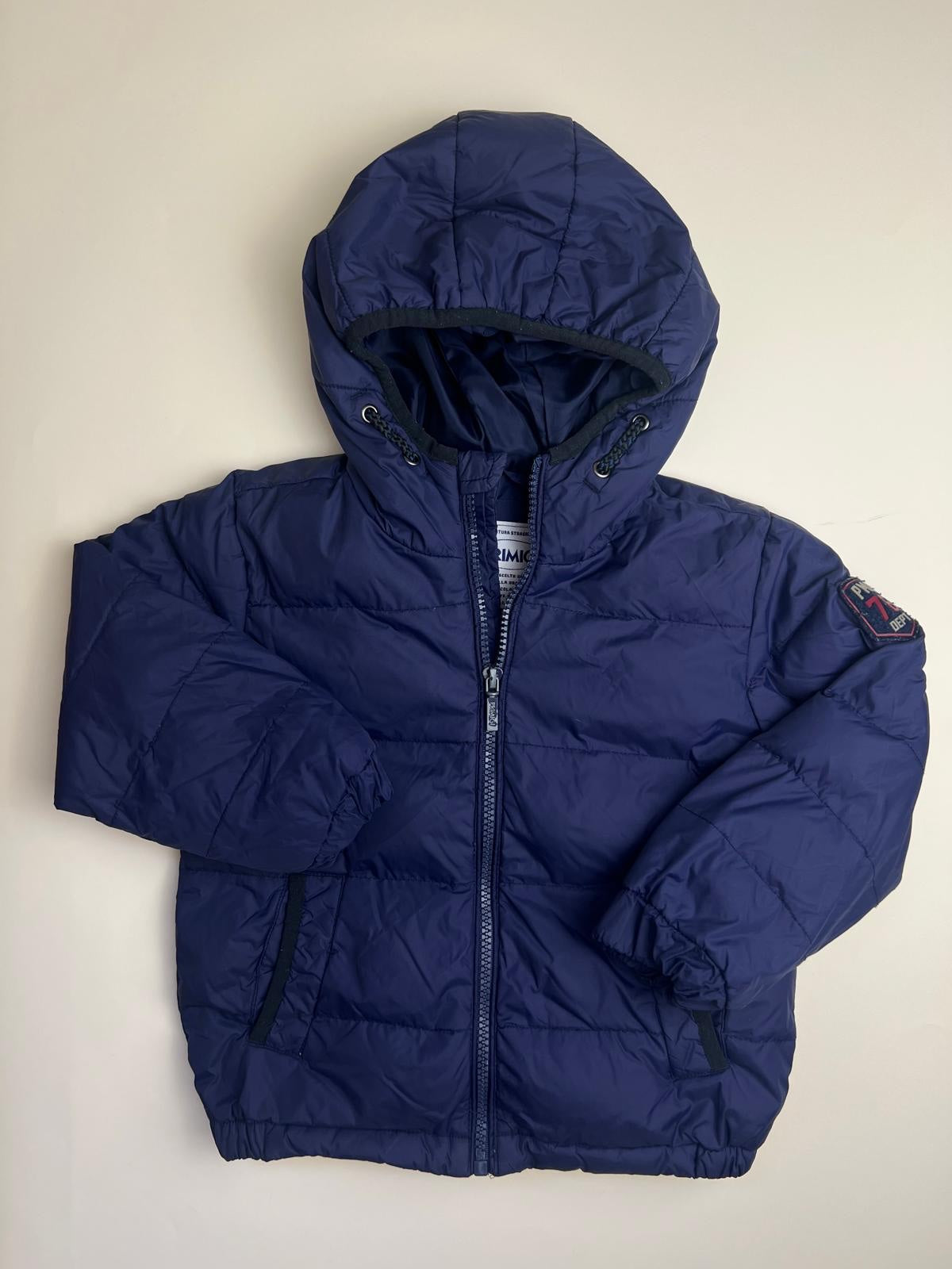 Piumino Bambino con Cappuccio Blu Navy