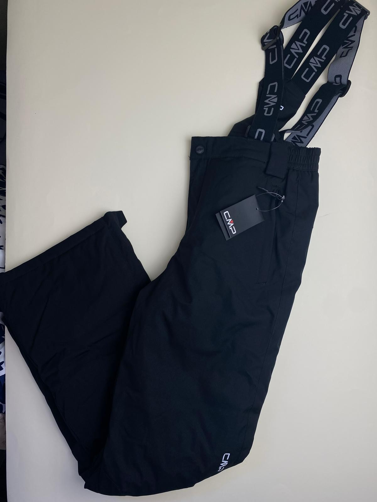 Pantaloni da sci CMP neri con bretelle